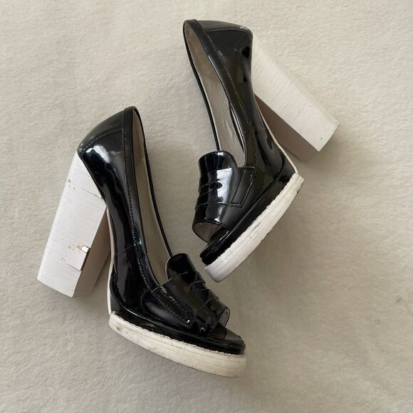 Jeffrey Campbell Handmade Ibiza Last Chunky Heels Sz 7 Please Read - Picture 1 of 12